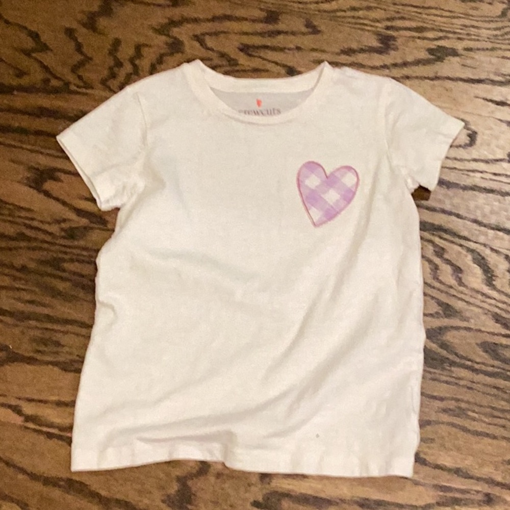 Crewcuts White Tee with Purple Heart